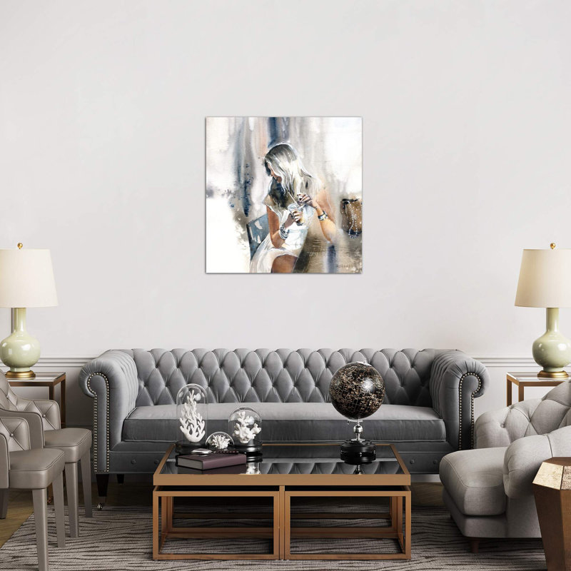 Woman III - Wrapped Canvas Painting, 93.98 cm H x 93.98 cm W x 1.91 cm D