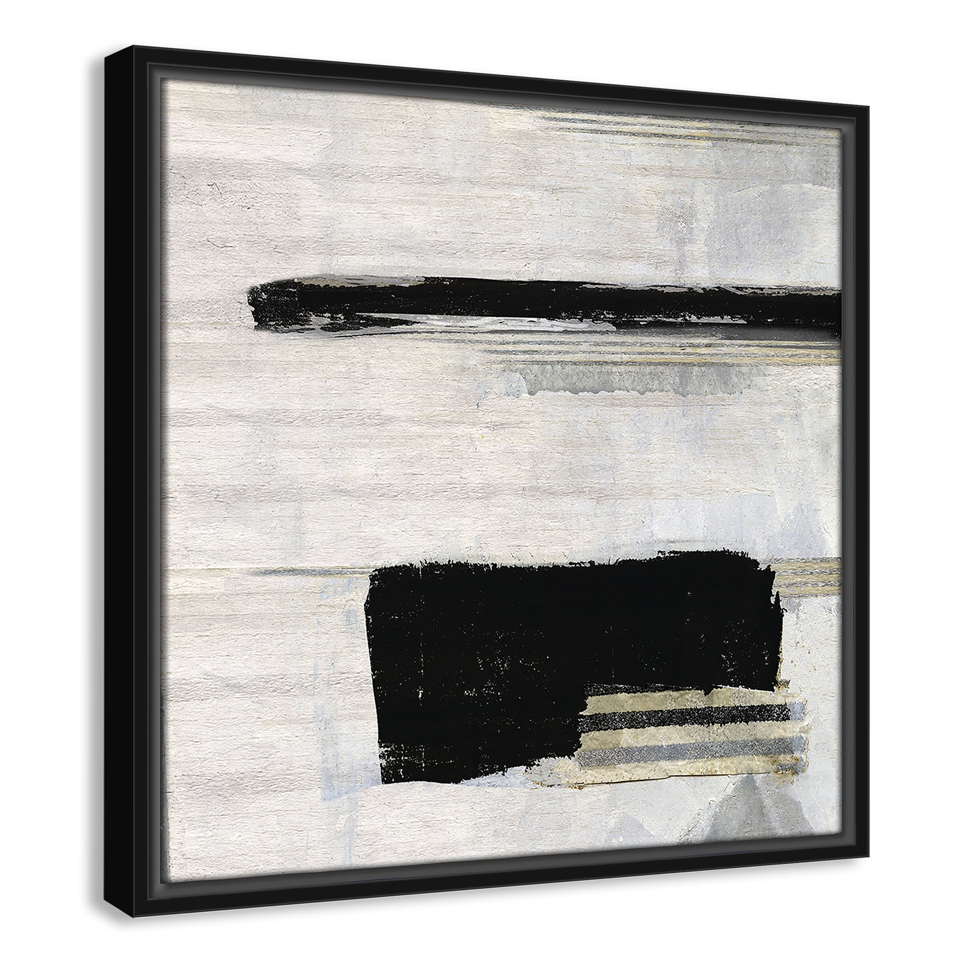 La Bande II Print by Sally Swatland, 17.5" H x 17.5" W, Black