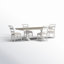 Bale 4 Person Trestle Dining Table Set-87531355