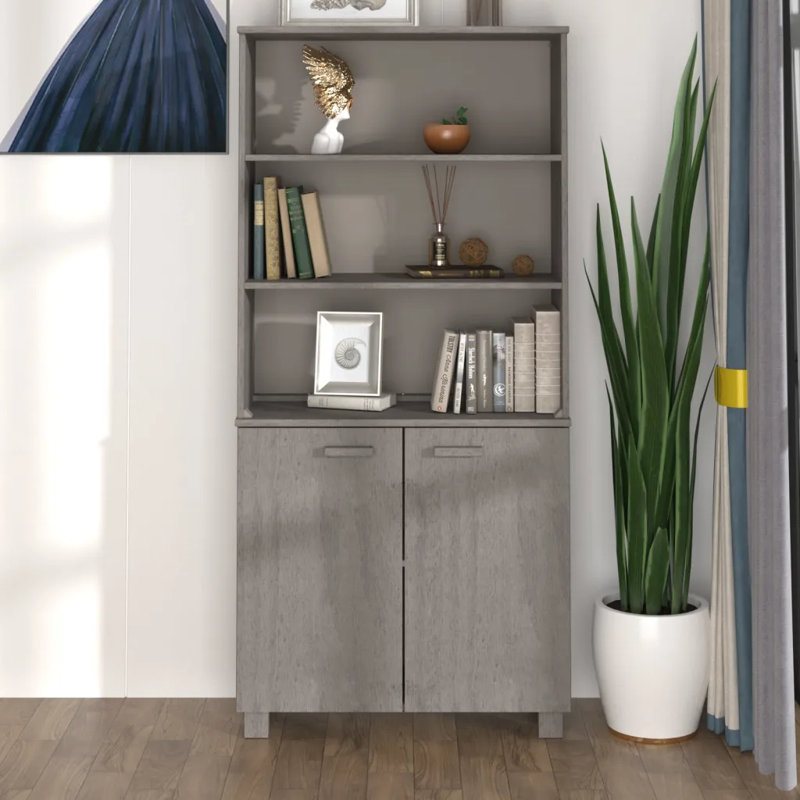 Healani 85cm Solid Wood Sideboard, Light Grey