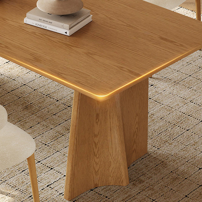 Bundella Modern rectangular desktop durable dining table, 29.52"H x 70.86"L x 35.43"W