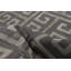 Tapis noir / gris en cuir de vache fabriqué à la main Erick