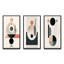 «Lovely Moon Rhythms», ensemble de 3 décorations murales transitionnelles abstraites et minimalistes-1938895330-1938895331
