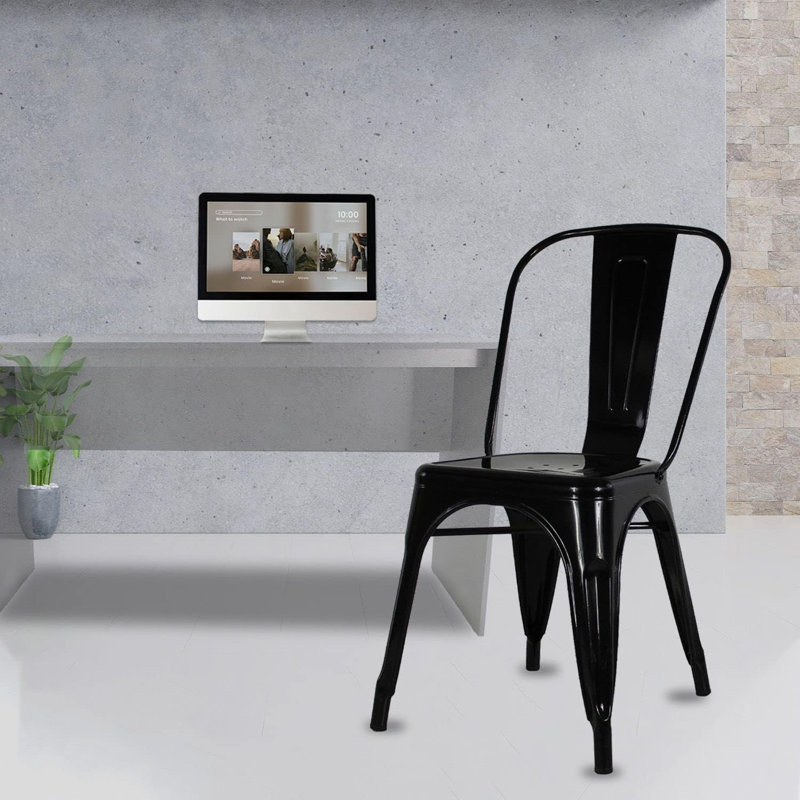 Fauteuil sans accoudoirs (thermolaqué), Noir, noir, noir, noir