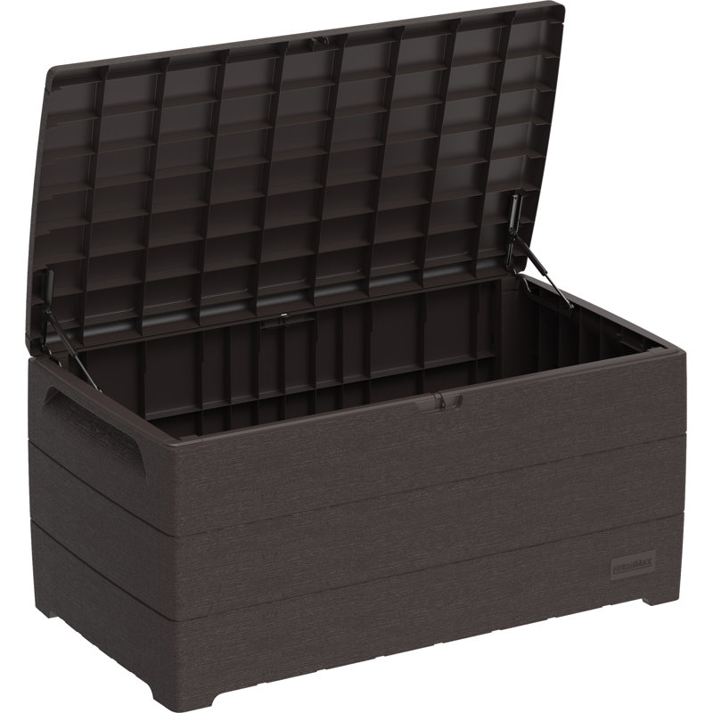 Duramax Building Products CedarGrain 50'' W 110 Gallons Water Resistant Lockable, Brown