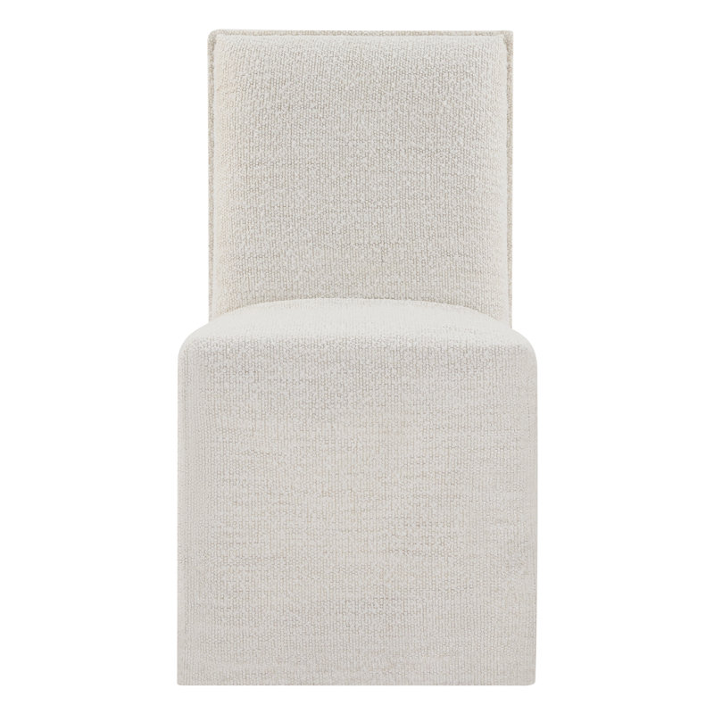 Jaffson Slipcover Upholstered Dining Chair, Pearl