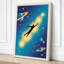 Ascending Through Stars Modern - Wrapped Canvas-359029301-359029299