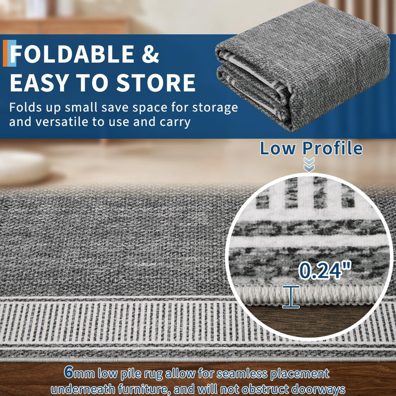 Area Rug, Grey, 160*230cm