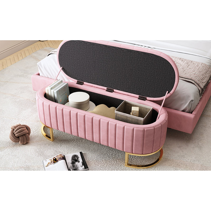 Velours rose polyvalent avec construction, chambre à coucher et espaces de vie