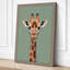 Giraffe Portrait Modern - Wrapped Canvas-482920354-482920378