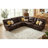 6-Piece Faux Leather Power Reclining Sectional with Console -405073373