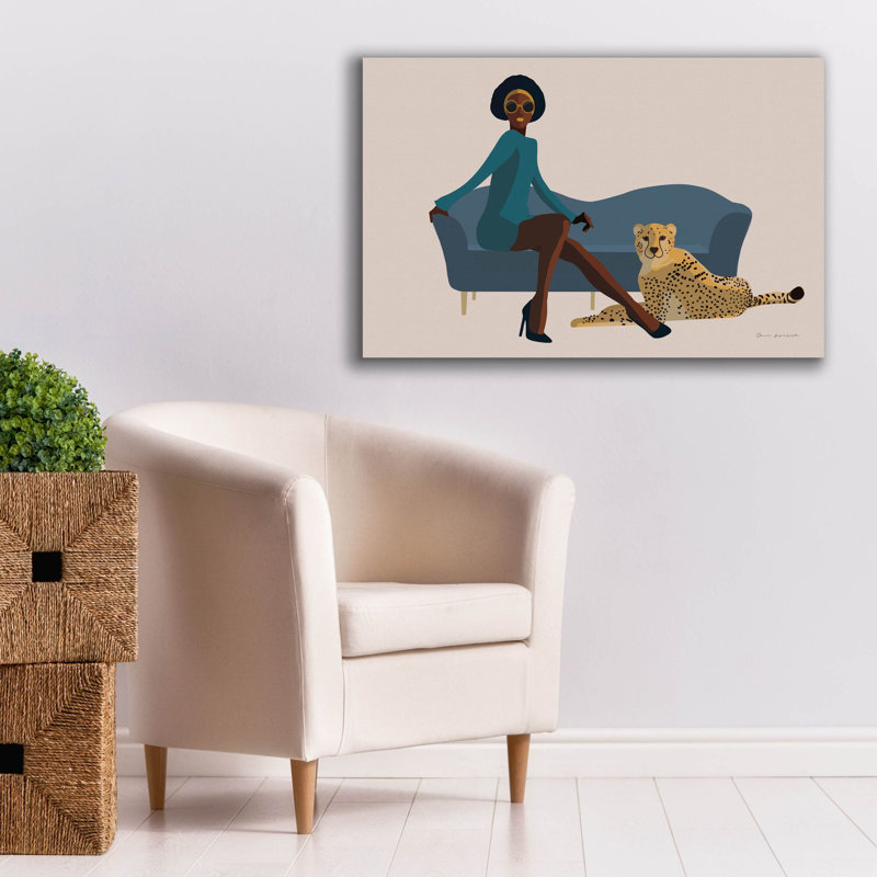 Toile épique «Wild Lounge 3» par Omar Escalante, H 26 po x l 40 po x P 1,5 po