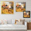Paysage d'automne avec ferme - décoration murale en toile de ferme-42182765-42182764