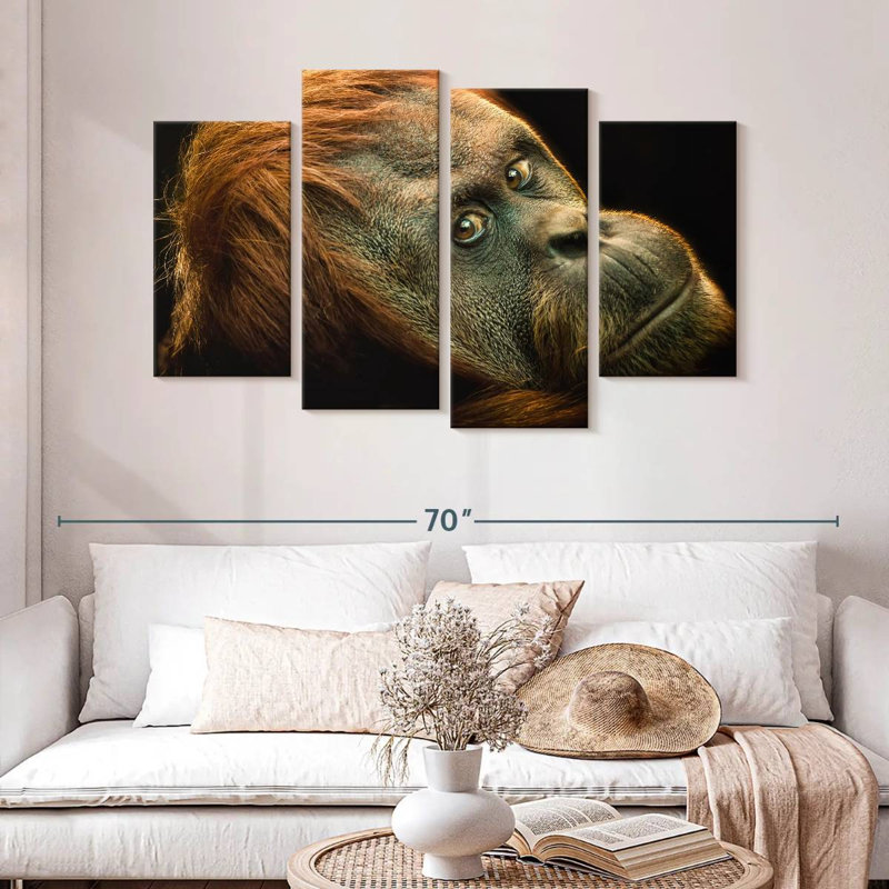 Brampt Dramatic Orangutan, 32"H x 52"W