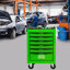 6 chariots à outils pour atelier, boîte en acier, 4 roulettes universelles avec pivot, poignée pour faciliter le déplacement et coffre à roulettes noir, glissières de tiroir à roulement, verrouillage, facilité de mobilité