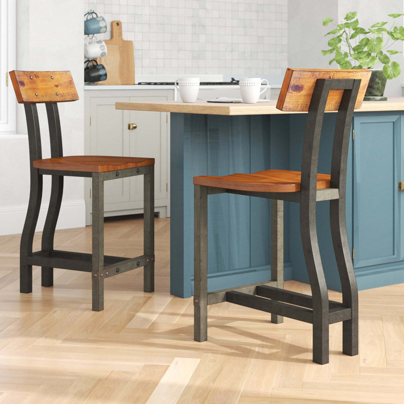 Mobilier de salle à manger à hauteur de comptoir 2 pièces