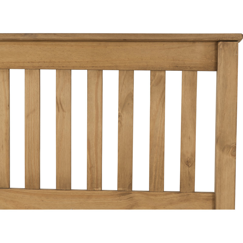 Ursina Bed Frame, Kingsize (5'), Waxed Pine