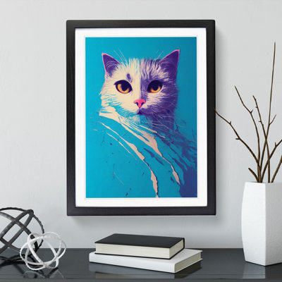 Smudged Cat - Single Picture Frame Print