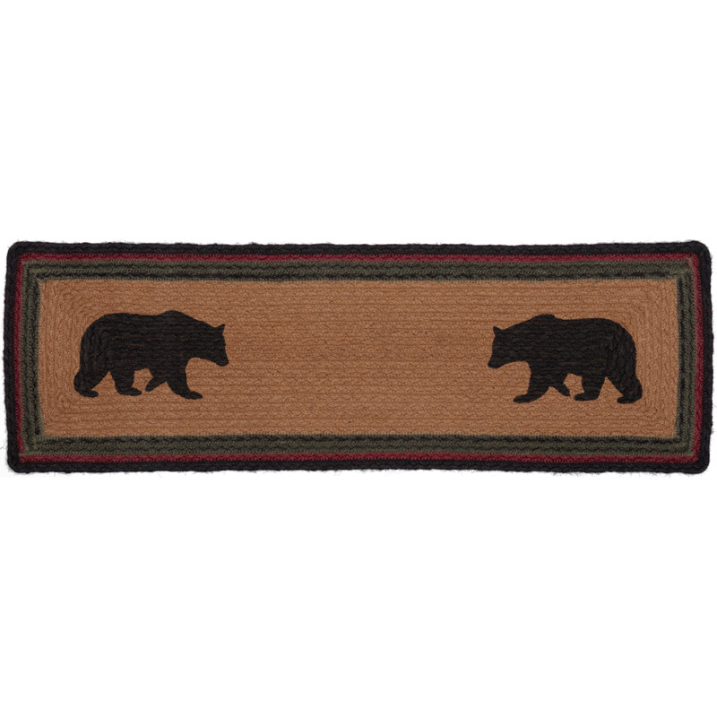 Tapis d'escalier Wyatt au poil brun / noir