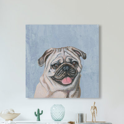 " Adorable Pug " by Marmont Hill Painting Print