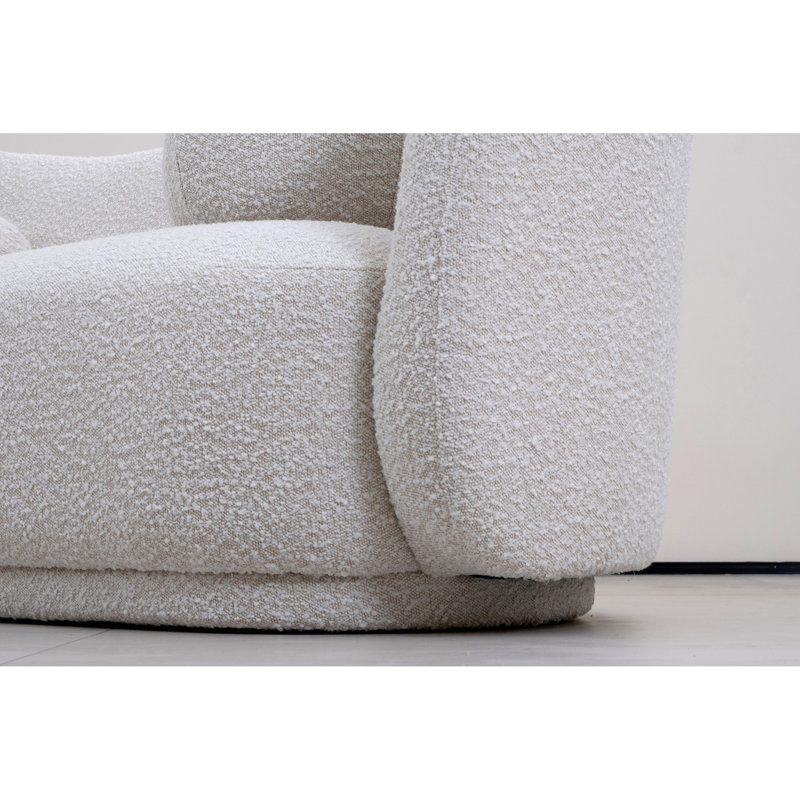 Canapé-lit Herley, Lin de coton beige