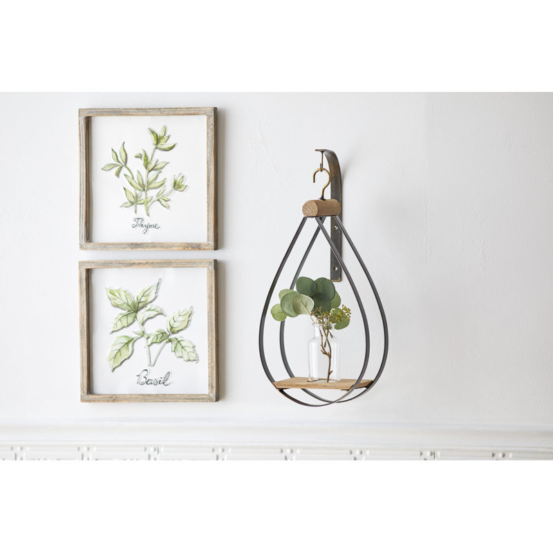 Markasia Wall Vase, Black/Natural