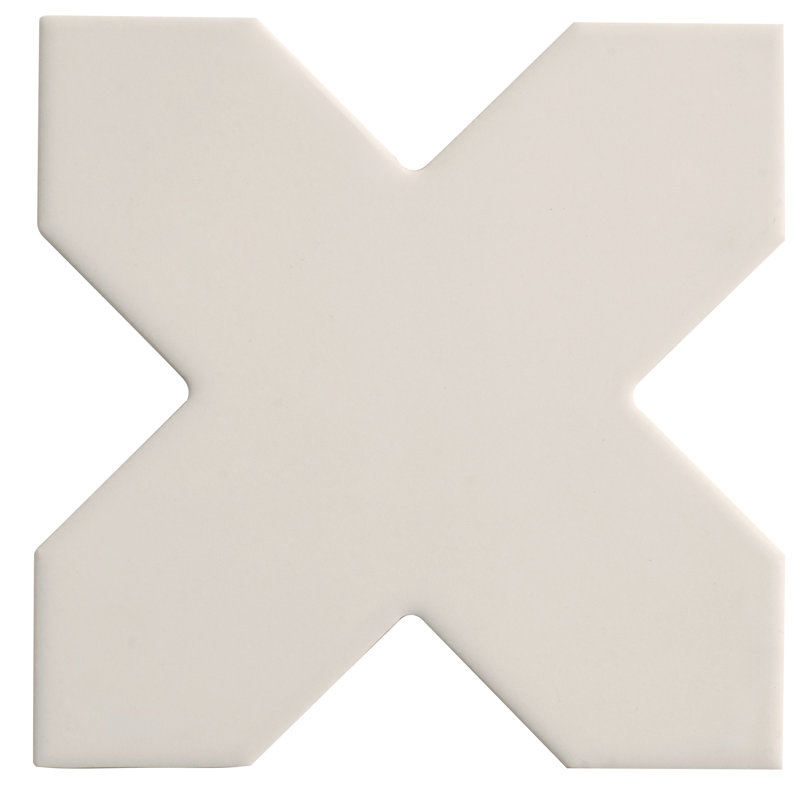Seville Graphite Black 7 Star with Light Gray 5 Cross Matte Porcelain Wall and Floor Tile (10.62 sq ft/case) - 68 Pack