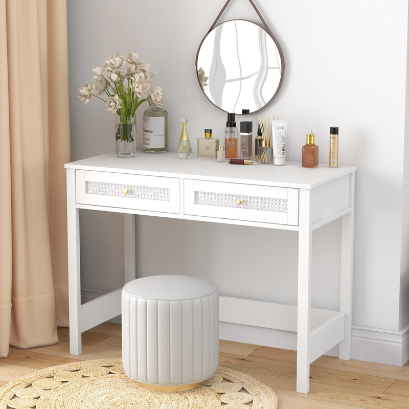 Petit bureau d'écriture 40 pouces, Blanc
