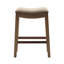 Fascinant tabouret de comptoir avec tête de clou en cuivre