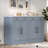 Modern Sideboard With 1 Drawer, 2 Adjustable Shelves And 2 Door Shelves, Set Of 2-1672937039