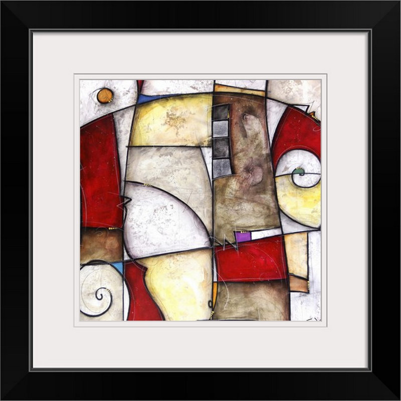 Malveaux «Royal Rouge» par Brittiney, impression, H 20" x l 20" x P 1", Cadre noir