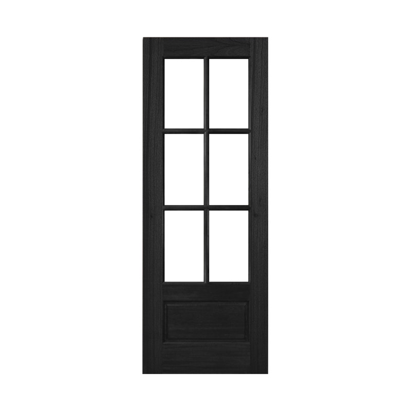 Porte avant en acajou 36 Lite 96 x 36 x 36, S'ouvre à gauche vers l'intérieur, Transparent non fini