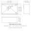 28'' L Single Bowl Stainless Steel Kitchen Sink