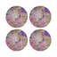 Sous-verres ronds en cuir impressionniste Fressia-119015398