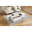 Table basse extensible de 47,2 po à 72,7 po, table basse multifonctionnelle avec finition ultrabrillante, table basse avec 2 espaces de rangement cachés et 2 tiroirs pour le salon