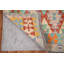 Tapis de couloir géométrique en laine Kilim