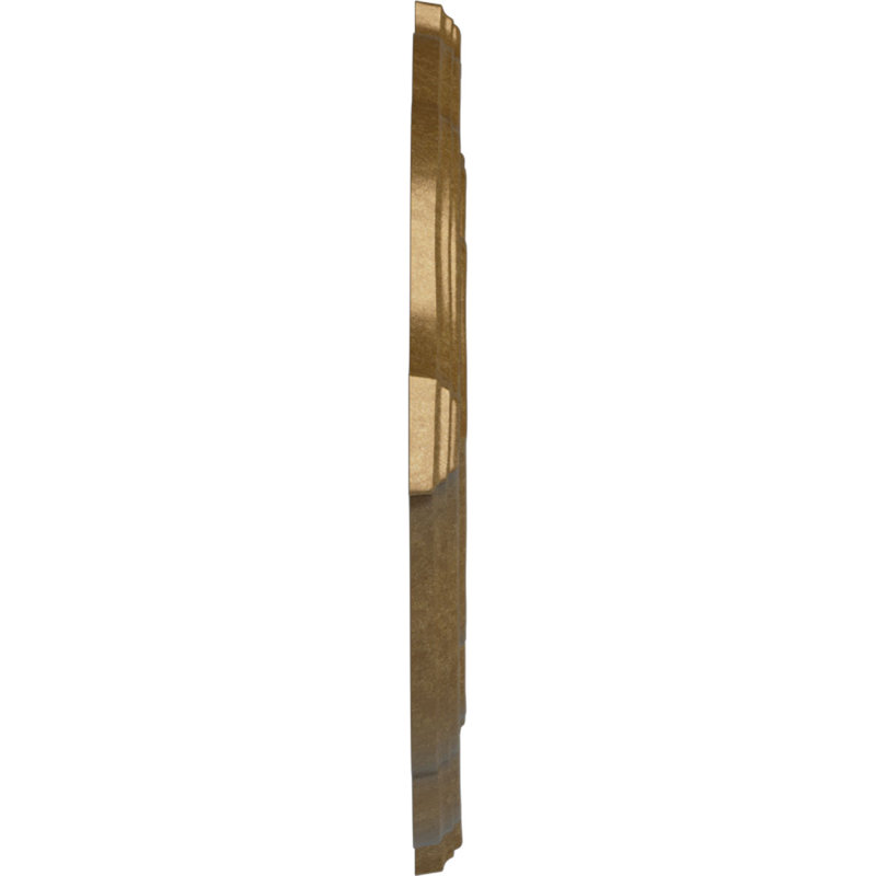Médaillon de plafond Endurathane Pesaro, l 36 po x H 26 po x P 1 1/2 po, finition or pâle peinte à la main, Or pâle