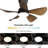 Kemp 29" 5-ABS-Blade Small Classic Ceiling Fan with LED Lights and Remote-407609325