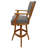 Swivel Wood Extra Tall Bar Stool 34" Seat - Grey-986687556