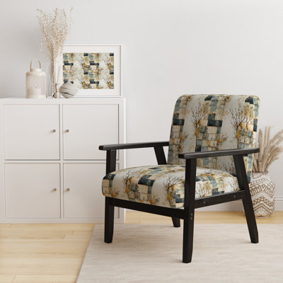 Fauteuil d'appoint rétro et décontracté D