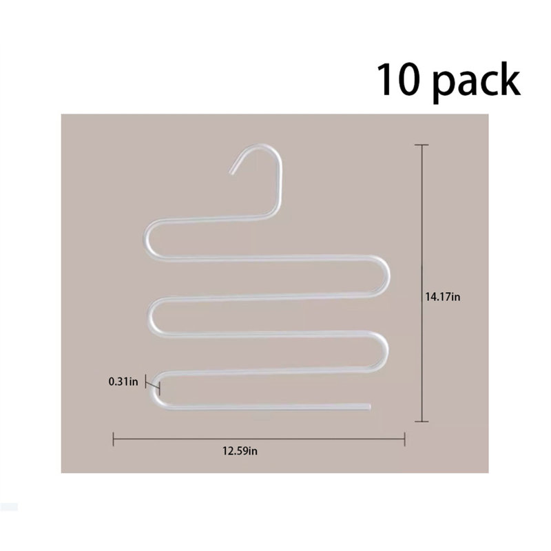 Cintre pour pantalons en alliage d'aluminium, 10