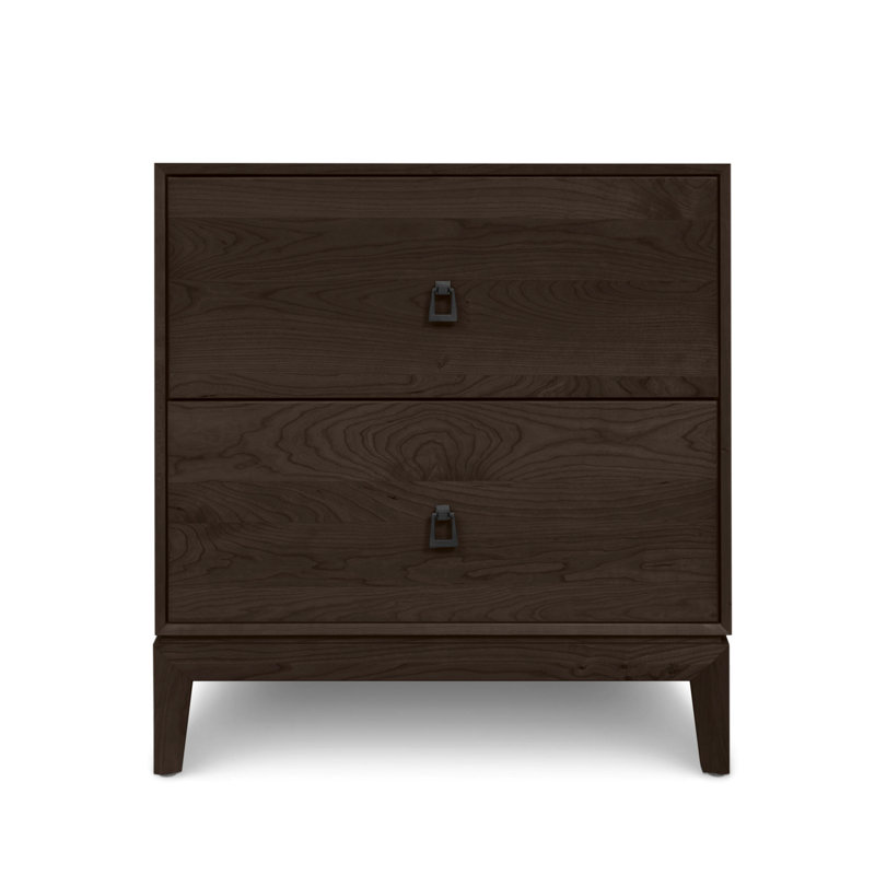 Mansfield 2 - Drawer Solid Wood Dresser, Smoke Cherry