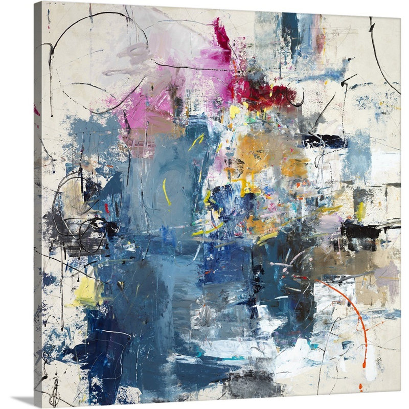 « justified play time », peinture sur toile, Toile tendue, H 12 po x l 12 po x P 1,25 po