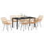 7 Piece Garden Dining Set Poly Rattan-1832395496