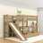 2 Drawers Twin Over Twin Bunk Bed With Storage Stair, Slide And Guardrails-1987659837