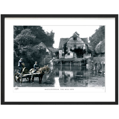 Mapledurham, The Mill 1890 by Francis Frith - Single Picture Frame Print