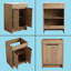 Ensemble de meuble-lavabo simple 24 po avec plateau en céramique Diandrea-741408464-741408476
