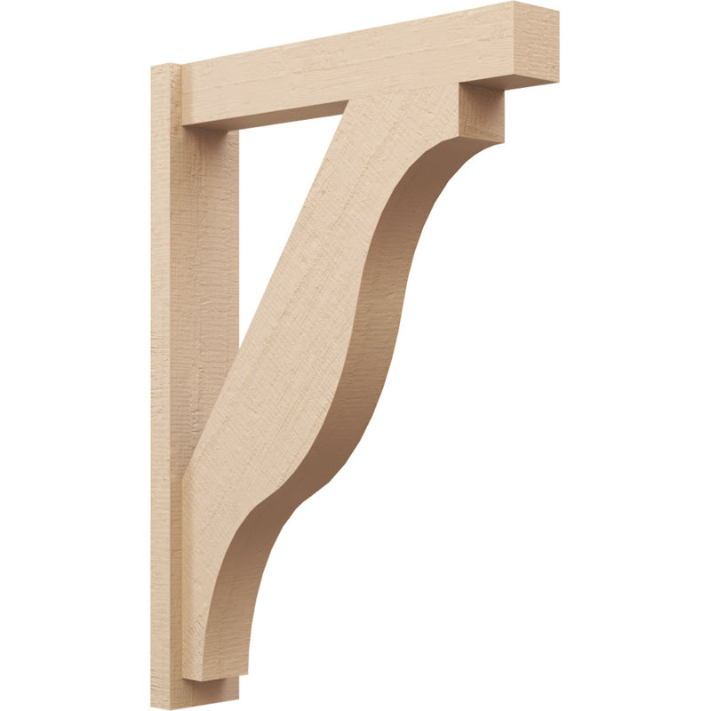 Bois de cèdre brut Funston Block TimberThane Perspector, brun clair apprêté, H 42 po x l 6 po x P 30 po