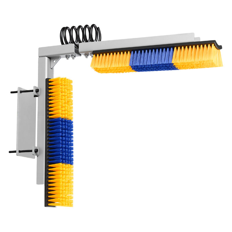 2 Way Livestock Scratching Brush, Dual Sided Goat Scratcher Brush with Mounting Bracket, 16.9" x 3.9" Cow Scratcher for Back Itch Relief, Massage Grooming Scratch Tool for Horse Cattle Sheep Pig