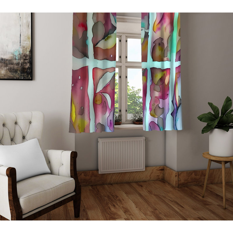 Paire de rideaux semi-transparents Darwood, L 40 po x L 82 po